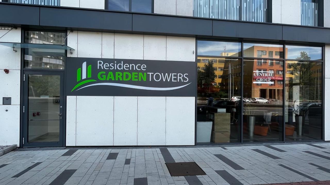 Residence Garden Tower S Balkonem, Garaz Prága Kültér fotó